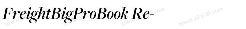 FreightBigProBook Re字体转换
